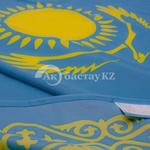 фото Флаг Республики Казахстан, флажная сетка, сублимация 1 х 2 м.