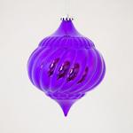 фото Новогодняя игрушка Подвес, диаметр 180 мм (фиолетовый)
