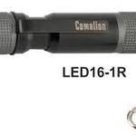 фото Фонарь Camelion LED 16-1 (брелок-ручка-клипса, мет-черн, 1 LED,1xR03 в компл, алюм)