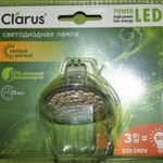 фото Точечная светодиодная лампа Clarus LED Spot MR16-W 3W, 220-240V, 2700K