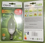 Фото №2 Светодиодная лампа Clarus LED Decor F38-W 3W, E14, 220V, 2700K