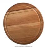 фото Доска разделочная деревянная круглая бук диаметр 25 см, толщина 2 см,