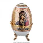 фото Шкатулка-яйцо казанская богоматерь высота 12 см,