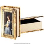 фото Комплект из 2-х шкатулок-книг портрет девушки 27х18х7 / 21х13х5 см