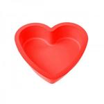 фото Форма для выпечки, силиконовая, сердце, 14 х 13.5 х 3.8 см, красная, PERFECTO LINEA (20-001215)