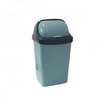 фото Контейнер для мусора РОЛЛ ТОП 25л (голубой мрамор) (М2467) (IDEA)
