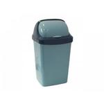 фото Контейнер для мусора РОЛЛ ТОП 9л (голубой мрамор) (М2465) (IDEA)