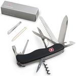 фото Подарочный нож VICTORINOX "Outrider", 111 мм, складной, с фиксирующимся лезвием, черный, 14 функций