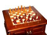 Фото №3 Шахматный стол с деревянными фигурками 52*52*67 см. Polite Crafts&amp;gifts (176-067)