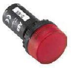 фото Лампа сигнальная CL-515R красная со встроенным светодиодом 110В DC | COS1SFA619402R5151 | ABB