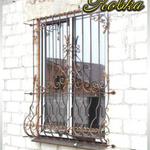 Фото №2 Кованые оконные решетки, решетки на окна с коваными элементами, ручная ковка, сварные.