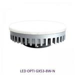 фото Лампа светодиодная 8W GX53 LED 4000K 660Лм 220V алюм.сплав OPTI Включай