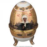 фото Шкатулка-яйцо св. матрона московская высота 12 см.