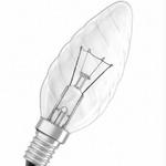 фото Лампа накаливания свечеобразная витая - OSRAM CLAS BW CL 25W 230V 210lm E14 прозрачная - 4050300005768