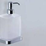 фото Colombo Time W4280 Дозатор для жидкого мыла настенный (хром, стекло) | интернет-магазин сантехники Santehmag.ru