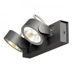 фото KALU 2 LED светильник накладной с COB LED 2х 10Вт (21Вт), 3000K, 1320lm, 24°, черный | 147610 SLV