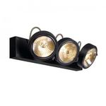 фото KALU 3 QRB111 светильник накладной с ЭПН для 3-x ламп QRB111 по 50Вт макс., черный | 147270 SLV