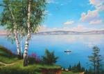фото Картина "Байкал. Хороший день", х.м., 80х112 см.
