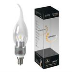фото Лампа светодиодная LED Candle Tailed Crystal Clear 5Вт E14 4100К диммир.; HA104201205-D