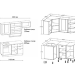 Фото №4 Кухня БЕЛАРУСЬ-2 УГЛОВАЯ. Варианты правый, левый