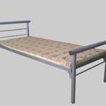 фото Металлические кровати , кровати со спинками ДСП, одноярусные и двухъярусные оптом