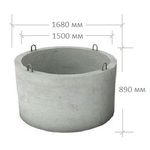 фото Кольца бетонные (ЖБИ) КС (КЦ) диаметром 1, 1,5, 2 метра