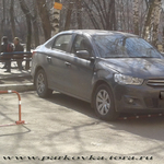 Фото №4 Установка барьеров парковочных, парковочных блокираторов в Москве и Московской области