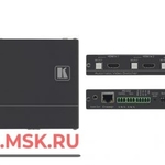фото DIP-20: Передатчик HDMI/VGA, стерео аудио, двунаправленного RS-232, ИК и Ethernet по витой паре HDBaseT с кнопкой управления коммутатором Step-In