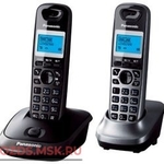 фото Panasonic KX-TG2512RU2 — Беспроводной телефон DECT (радиотелефон) , цвет черныйсерый металлик