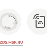 фото VIA NFC TAG WHITE NFC метка для настройки подключения мобильных устройств к системам для совместной работы VIA; цвет белый