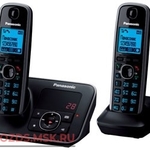 фото Panasonic KX-TG6622RUB — с автоответчиком, цвет черный: Беспроводной телефон DECT (радиотелефон)