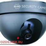 фото CS44D мигающий красный LED 2xAAA: Фальш-камера купольная (муляж камеры видеонаблюдения, видеокамера)