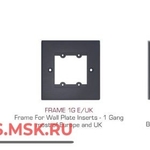 фото FRAME-1G/US(B) Рамка, типоразмер USA 1G (для трех модулей-вставок); цвет черный