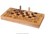 фото Набор игр 3 в 1 рыцари :шахматы,шашки,нарды 50х50х2,5 см.