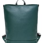 фото Кожаный зеленый городской рюкзак Brick Green