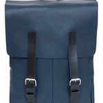 фото Кожаный синий городской рюкзак Urban Blue