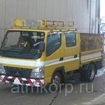 фото Грузовик двухкабинник бортовой MITSUBISHI CANTER гв 2008 гидроборт кабина 6 м груз 2 т пробег 231 т.км