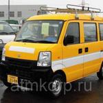 фото Грузопассажирский микроавтобус SUZUKI EVERY минивэн кузов DA64V г2014 багажник 4WD пробег 21 т.км желтый белый