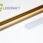 фото Профиль универсальный Ledcraft LC-P2-2PB 2м золото