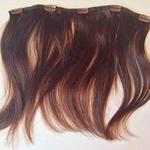 фото Затылочная прядь из натуральных волос 27 см