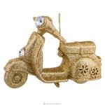 фото Декоративное изделие скутер 11 см цвет: золото