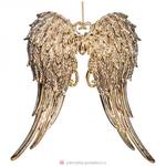 фото Декоративное изделие крылья ангела 12 см цвет: античное золото