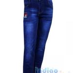 фото Зауженные утепленные джинсы-стрейч для девочек