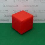 Фото №2 Банкетка (пуфик), мягкий, куб, BN-007 Цвет: красный.
