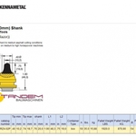 фото Резец дорожный Kennametal RZ25 (RZ4-02P)