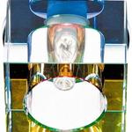 фото Светильник ИВО-35w 220в G9 хром с многоцветным стеклом (JD65-MC); 19986