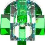 фото Светильник ИВО-35w 220в G9 хром с зеленым стеклом (C1037G); 19991