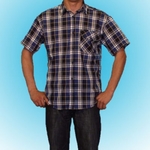 фото Рубашка мужская с коротким рукавом