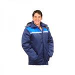 фото Куртка утепленная (синяя+василек) с капюшоном р.56-58 рост 182-188