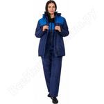 фото Зимняя куртка Факел Снежана темно-синяя/васильковая
